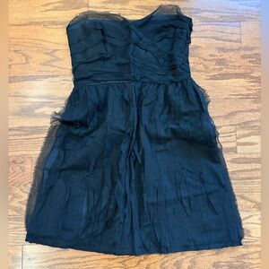 Diane Von Furstenberg Elegant Black Strapless Dress
